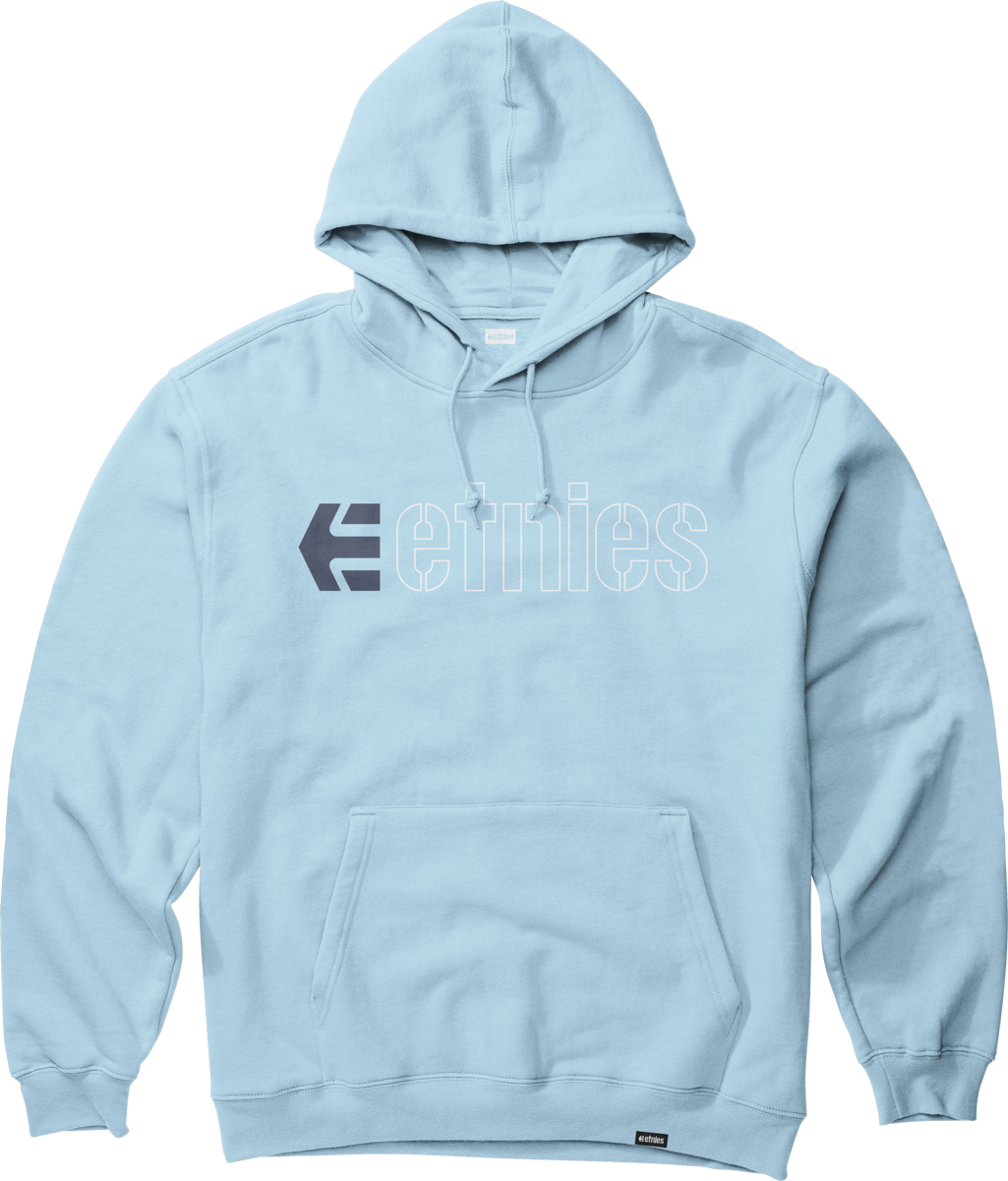 Etnies Mens Ecorp Pullover Light Blue Hoodie