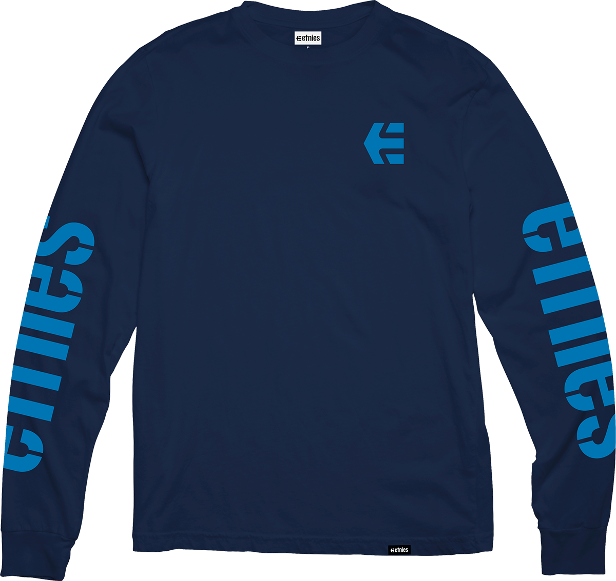 Etnies Mens Icon L/S Tee Navy Blue T-Shirt