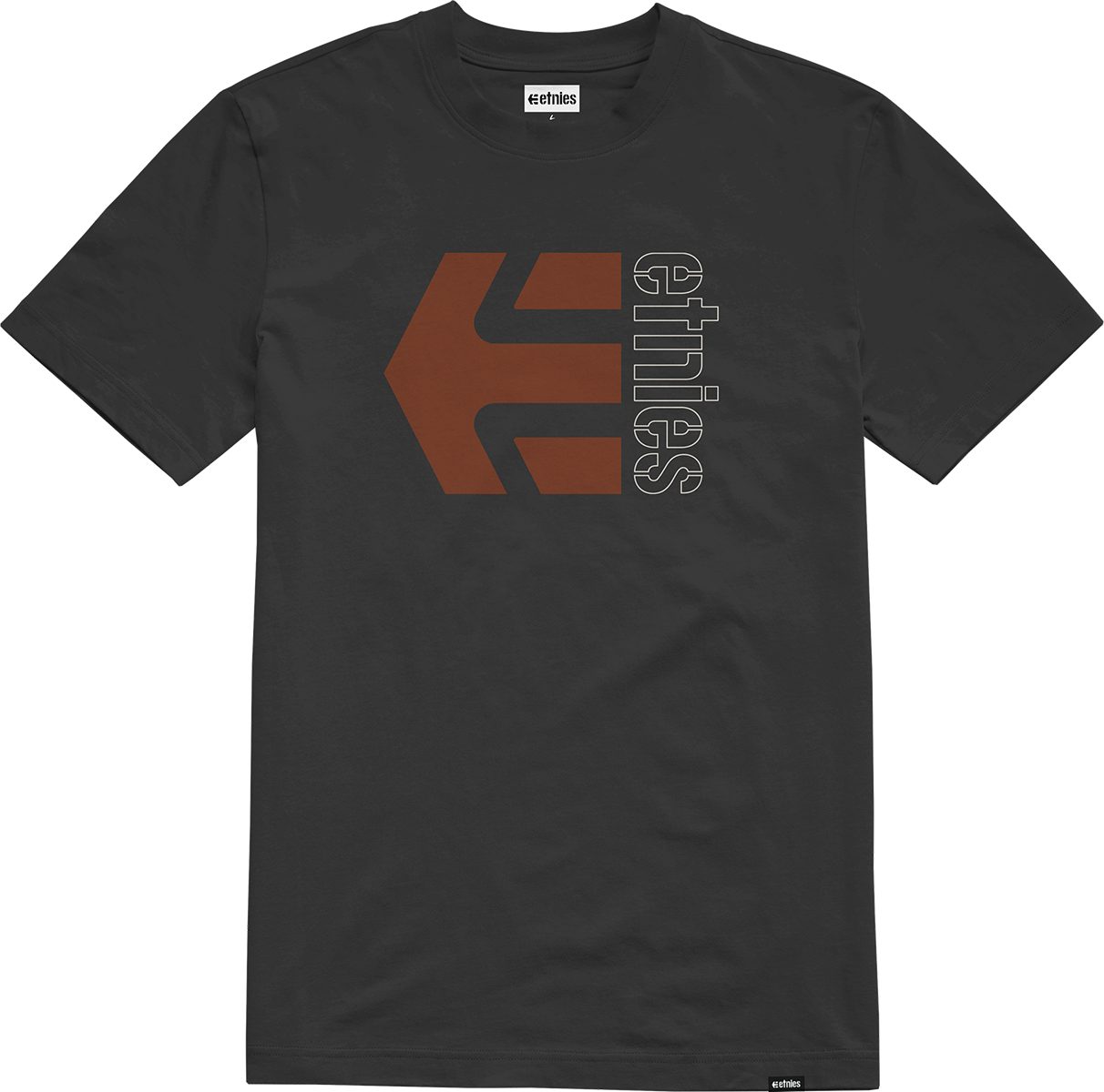 Etnies Mens Corp Combo Tee Black Sangria T-Shirt