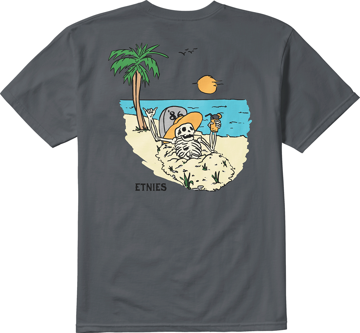 Etnies Mens Tropic Summer Tee Cement T-Shirt