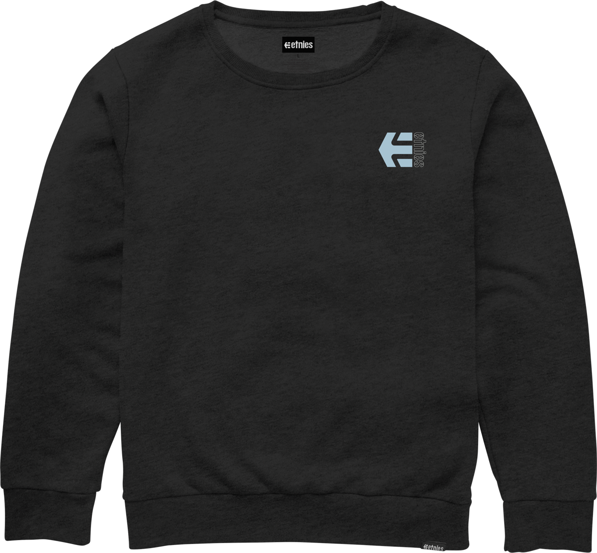 Etnies Mens Corp Combo Crewneck Black Blue Hoodie