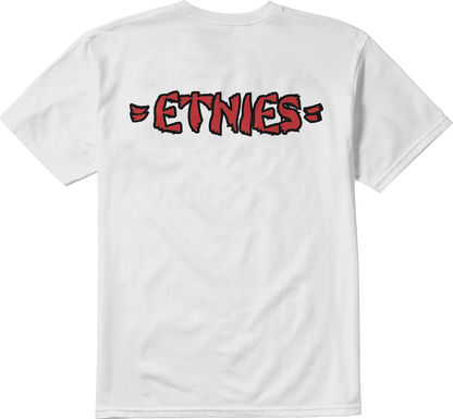 Etnies Mens Rebel E Tee White Red T-Shirt