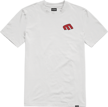 Etnies Mens Rebel E Tee White Red T-Shirt