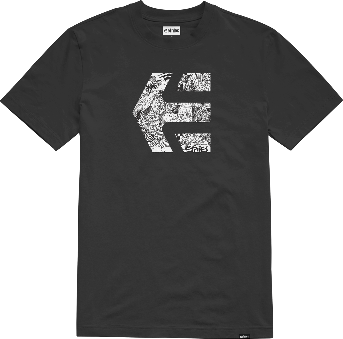 Etnies Mens Icon Graphic Tee Black T-Shirt