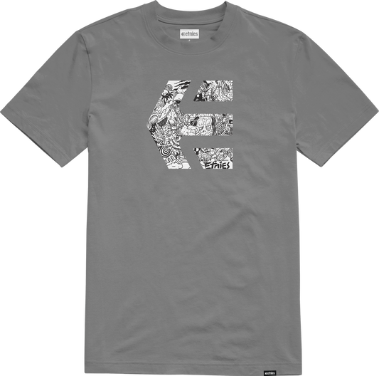 Etnies Mens Icon Graphic Tee Grey T-Shirt