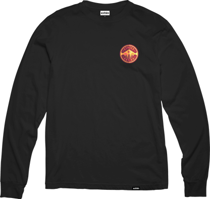 Etnies Mens 3 Pines L/S Tee Black T-Shirt