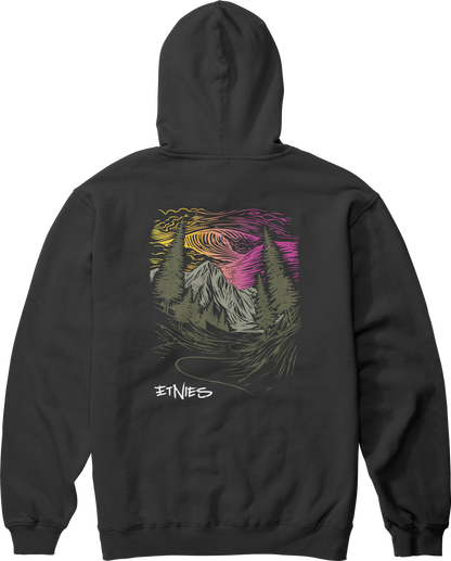 Etnies Mens Rp Woods Pullover Black Hoodie