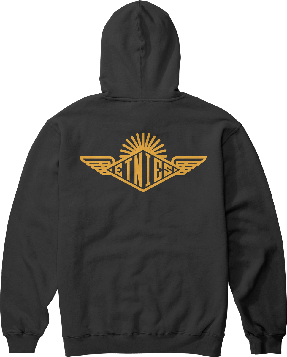 Etnies Mens Wings Pullover Black Hoodie