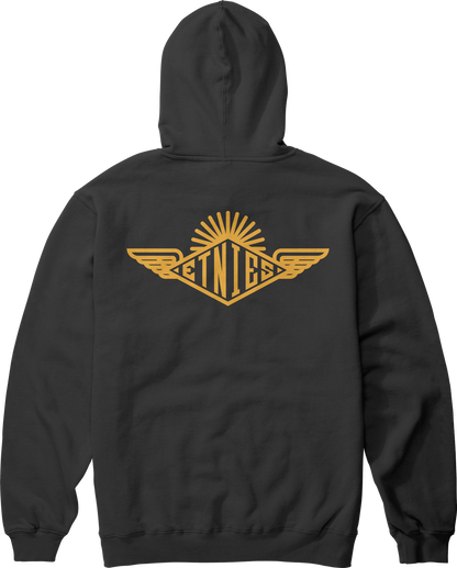 Etnies Mens Wings Pullover Black Hoodie