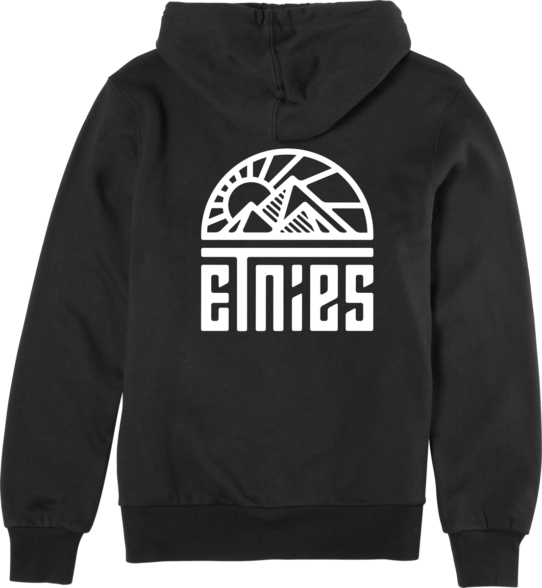 Etnies Mens Mtn Zip Up Black Hoodie