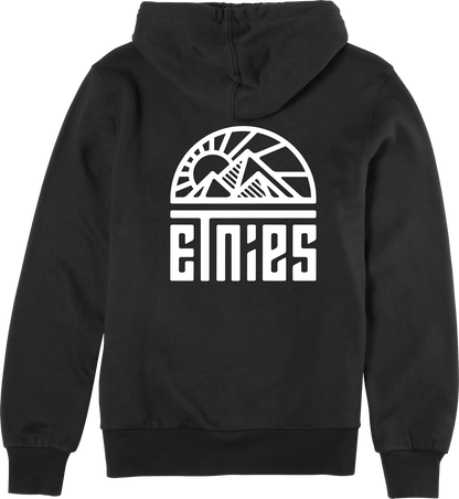 Etnies Mens Mtn Zip Up Black Hoodie