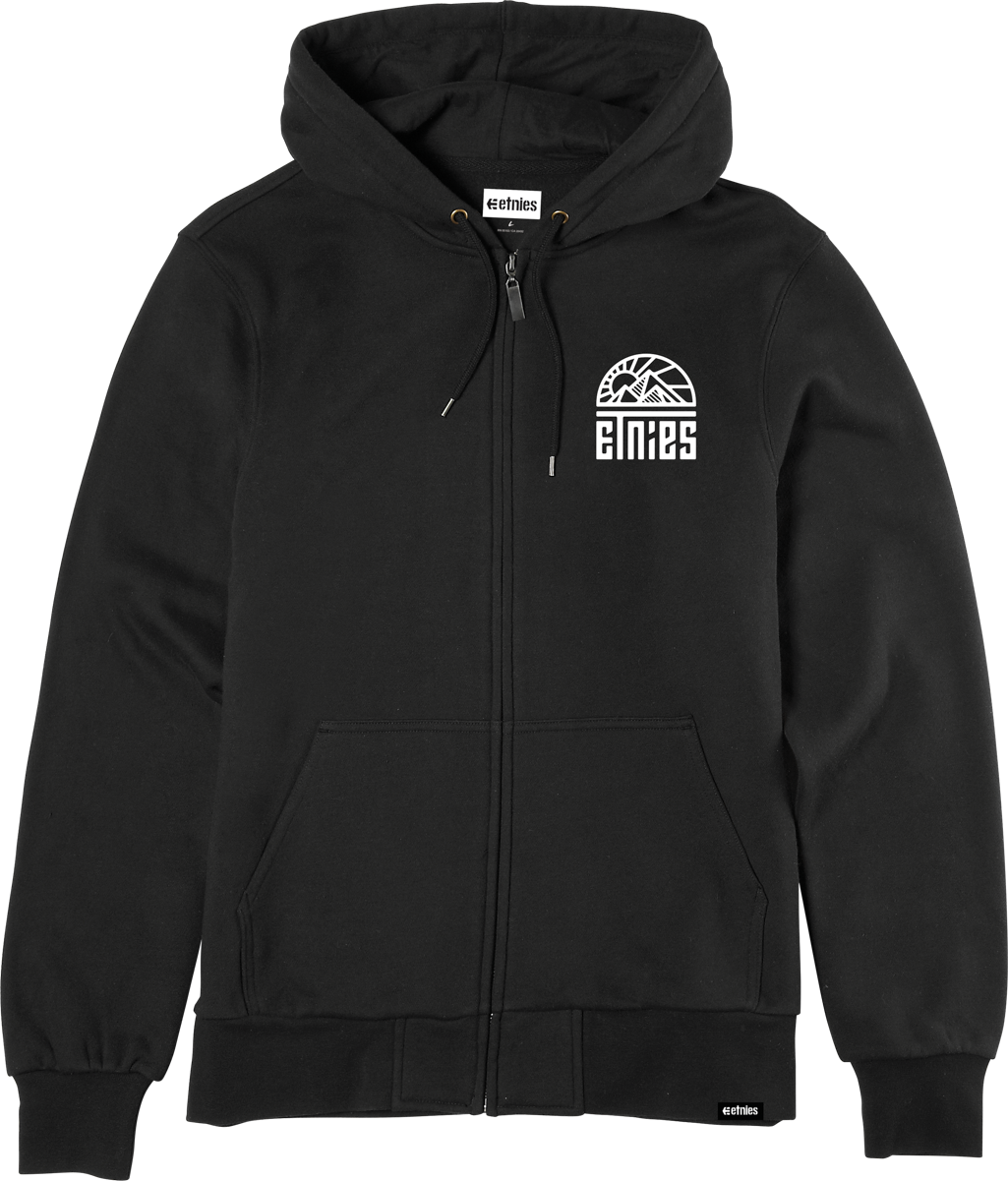 Etnies Mens Mtn Zip Up Black Hoodie