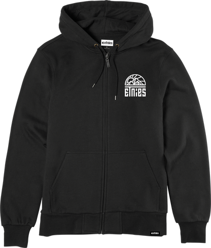 Etnies Mens Mtn Zip Up Black Hoodie