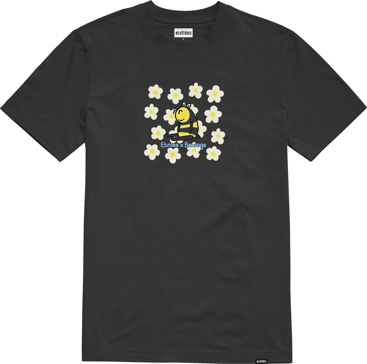 Etnies Mens Beeings Floral Tee Black T-Shirt