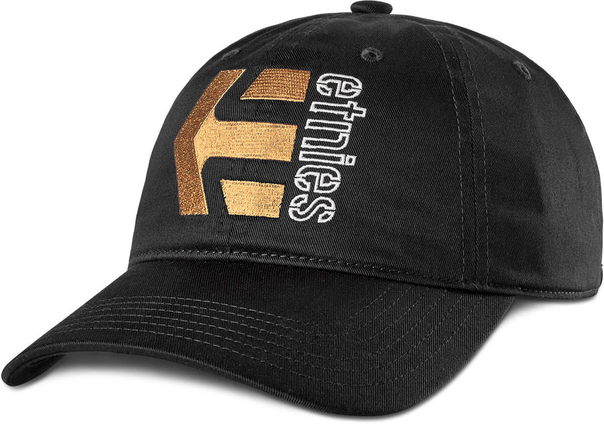 Etnies Mens Corp Combo Snapback Black Orange Hat