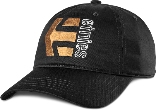 Etnies Mens Corp Combo Snapback Black Orange Hat