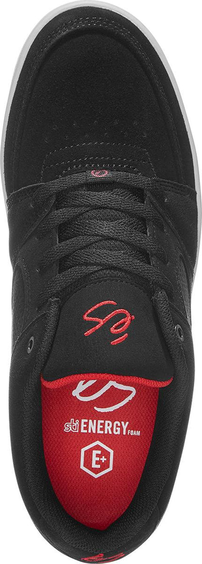 Es Mens Accel Slim Black Black Red Shoes