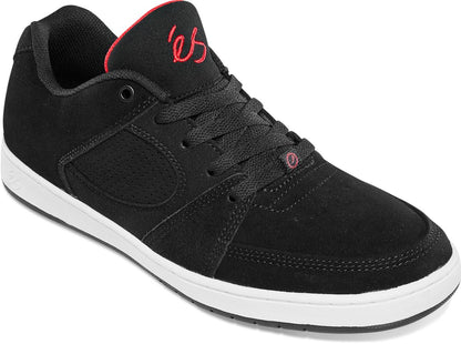 Es Mens Accel Slim Black Black Red Shoes