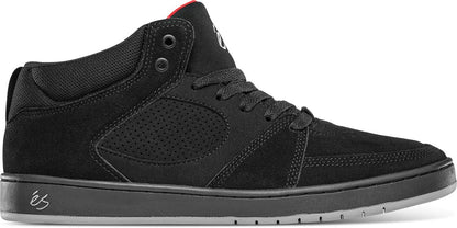 Es Mens Accel Slim Mid Black Red Grey Shoes