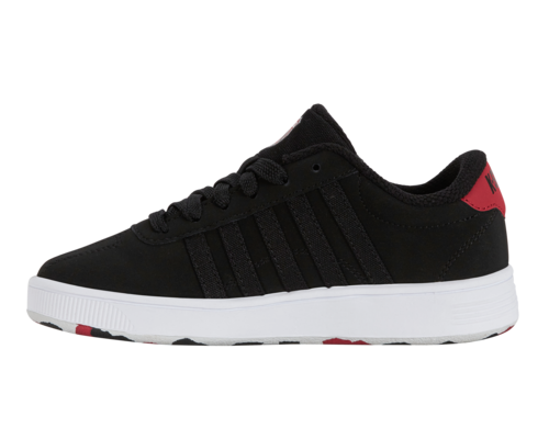 K-Swiss Kids Classic Pro Black White Jester Red Shoes