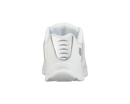 K-Swiss Kids St329 White Silver Shoes