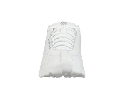 K-Swiss Kids St329 White Silver Shoes