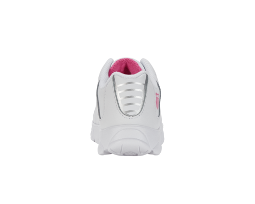 K-Swiss Kids St329 White Shocking Pink Shoes