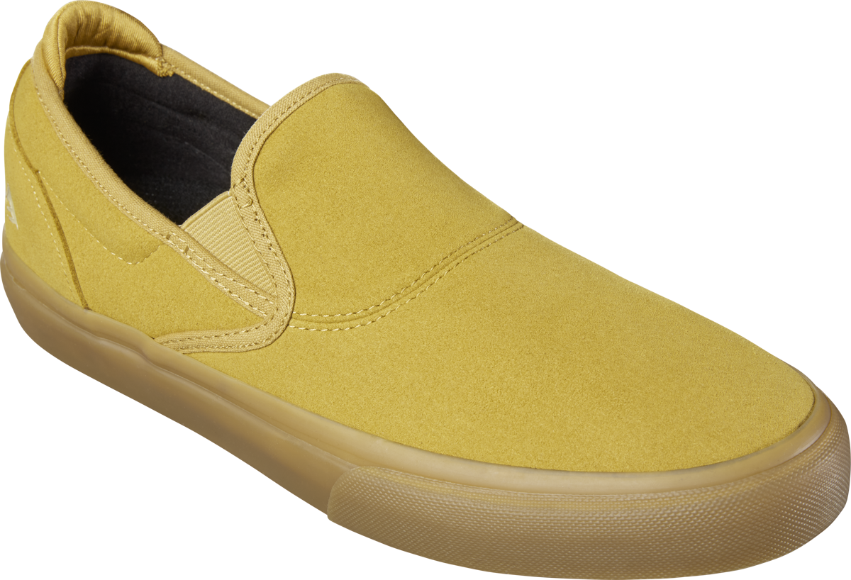 Emerica Mens Wino G6 Slip-On Gold Shoes