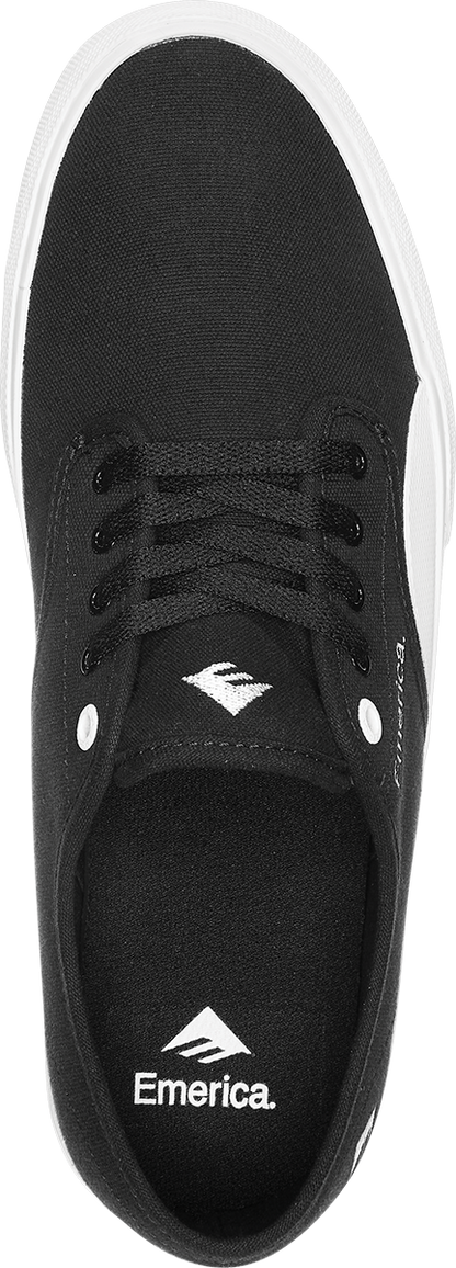 Emerica Mens Wino Standard Black White Gum Shoes