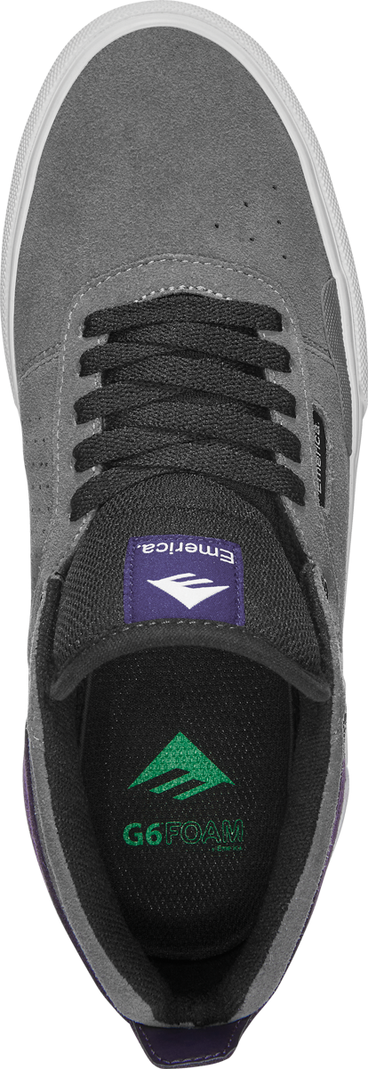 Emerica Mens Pillar Grey Purple Shoes