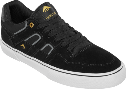 Emerica Mens Tilt G6 Vulc Black White Gold Shoes