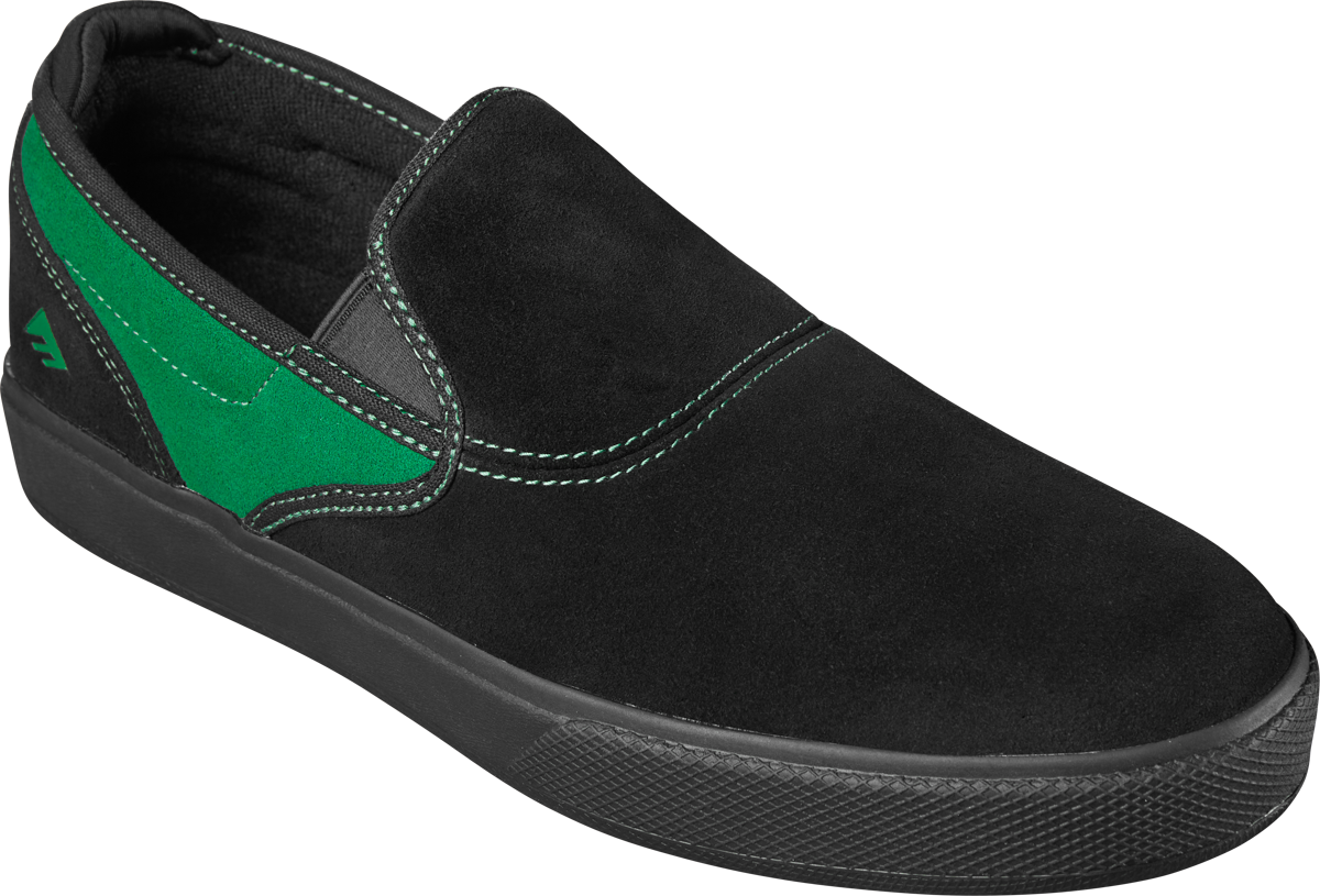 Emerica Mens Wino G6 Slip Cup X Braden Hoban Black Green Shoes
