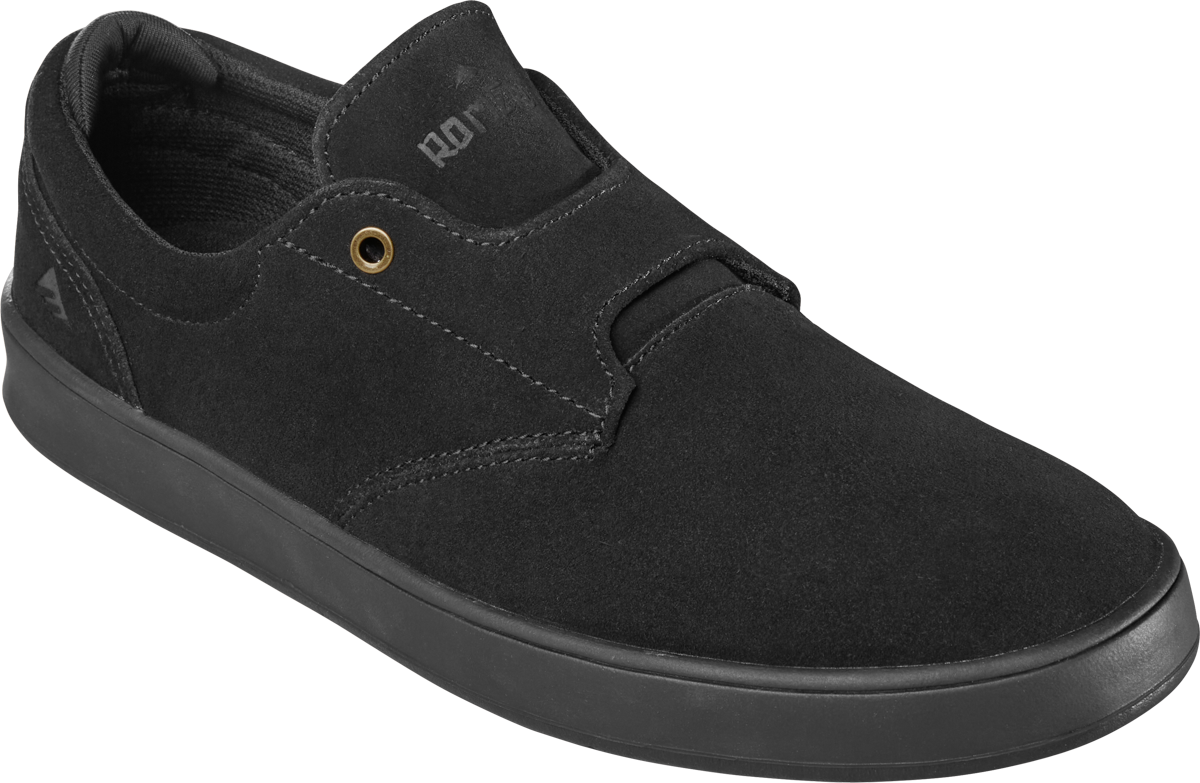 Emerica Mens Romero Skater Black Shoes