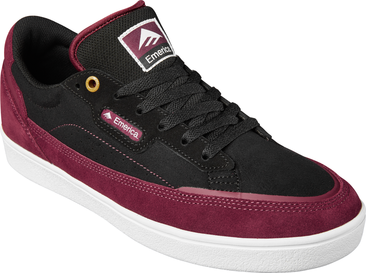 Emerica Mens Gamma X Independent Black Red Shoes