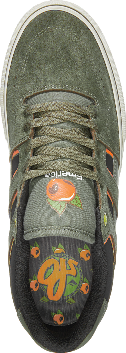 Emerica Mens Tilt G6 Vulc X Oj Olive Shoes