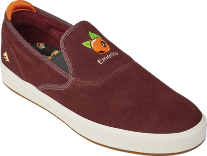 Emerica Mens Wino G6 Slip Cup X Oj Burgundy Shoes