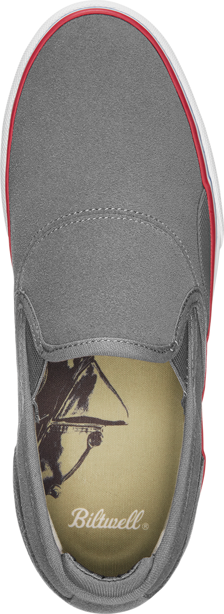 Emerica Mens Wino G6 Slip-On X Biltwell Charcoal Shoes