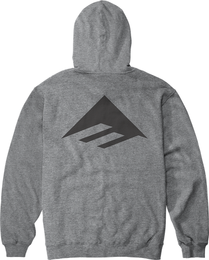 Emerica Mens Pure Triangle Pullover Charcoal Heather Hoodie