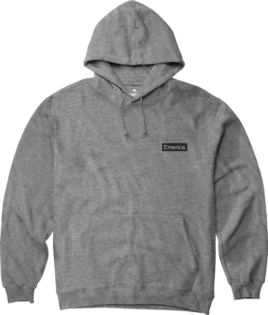 Emerica Mens Pure Triangle Pullover Charcoal Heather Hoodie