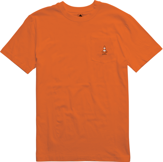 Emerica Mens Streets Pocket Tee Orange T-Shirt