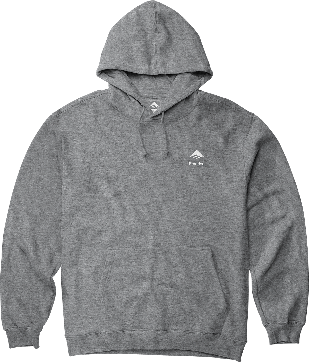 Emerica Mens Stacked Pullover Grey Heather Hoodie