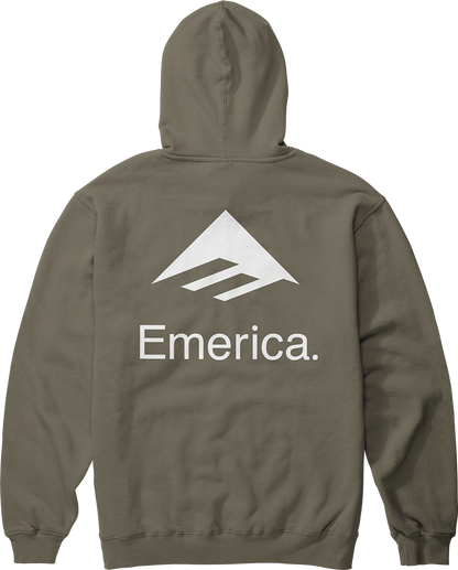 Emerica Mens Lockup Pullover Military Hoodie