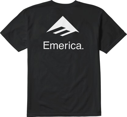 Emerica Mens Lockup Tee Black T-Shirt