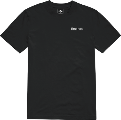 Emerica Mens Lockup Tee Black T-Shirt