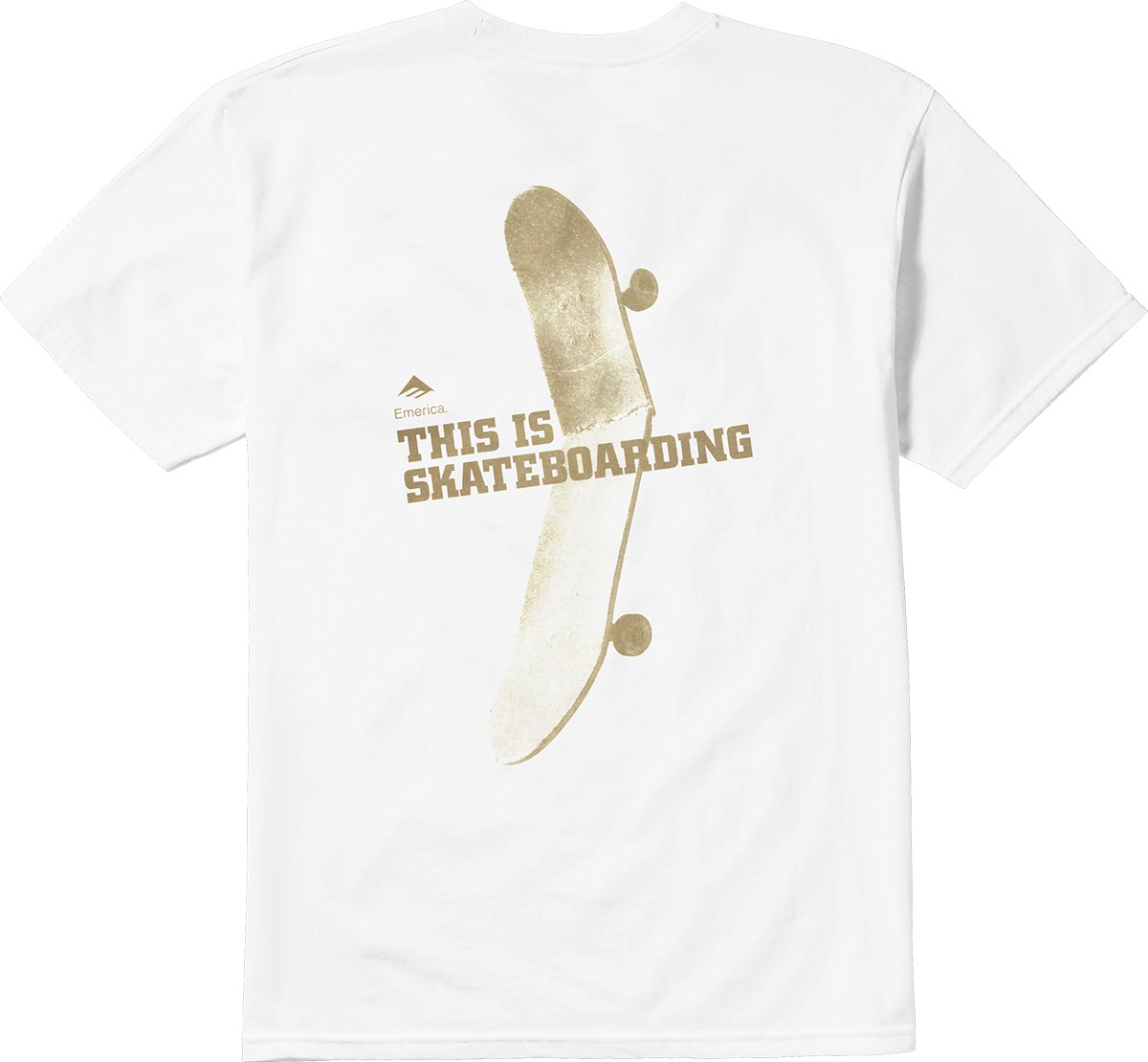Emerica Mens This Is Skateboarding Tee White T-Shirt