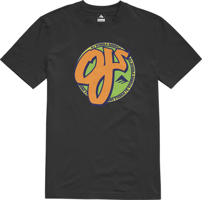 Emerica Mens Oj Circle Tee Black T-Shirt