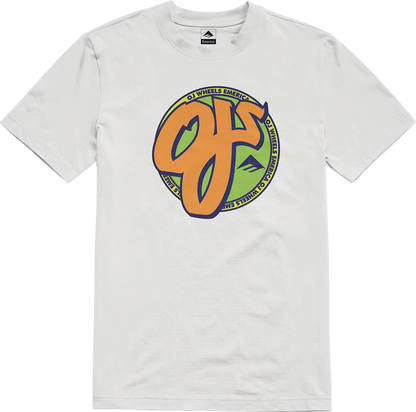 Emerica Mens Oj Circle Tee White T-Shirt