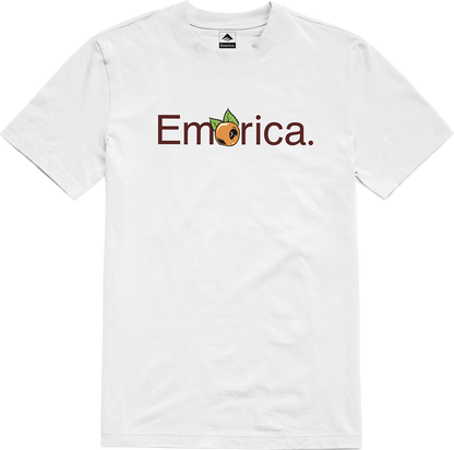 Emerica Mens Pure Oj Tee White T-Shirt