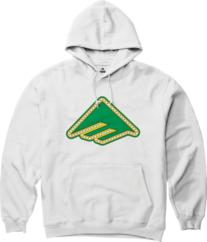 Emerica Mens Shake Junt Triangle Lights Pullover White Hoodie