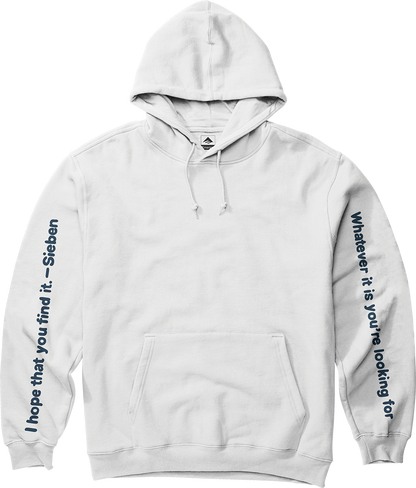 Emerica Mens Sieben Pullover White Hoodie